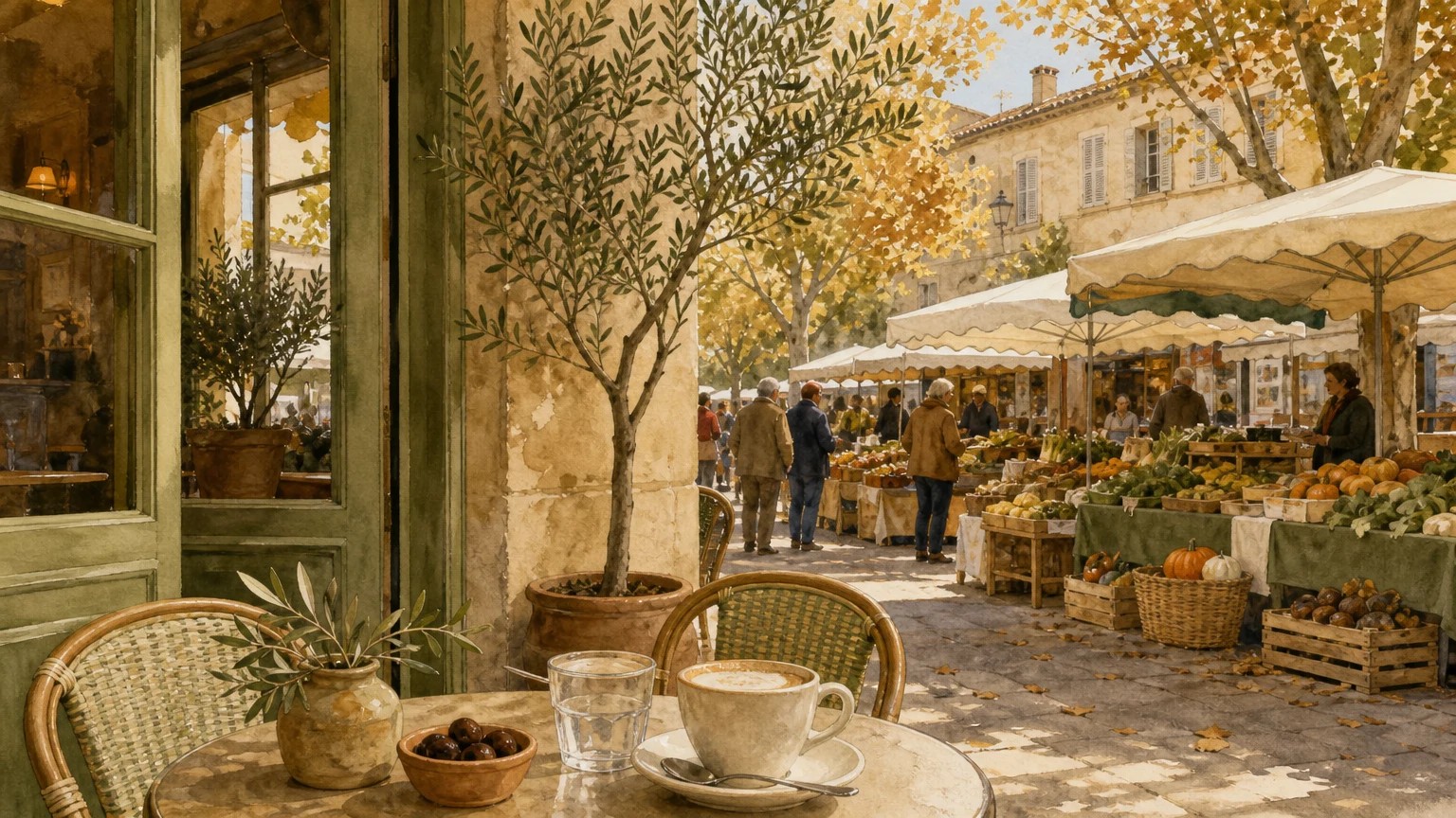 Morning Coffee in Saint Rémy de Provence