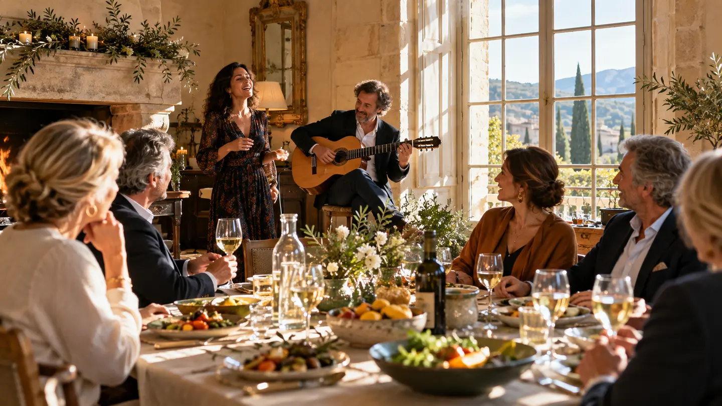 Editorial illustration for Musical Lunch.