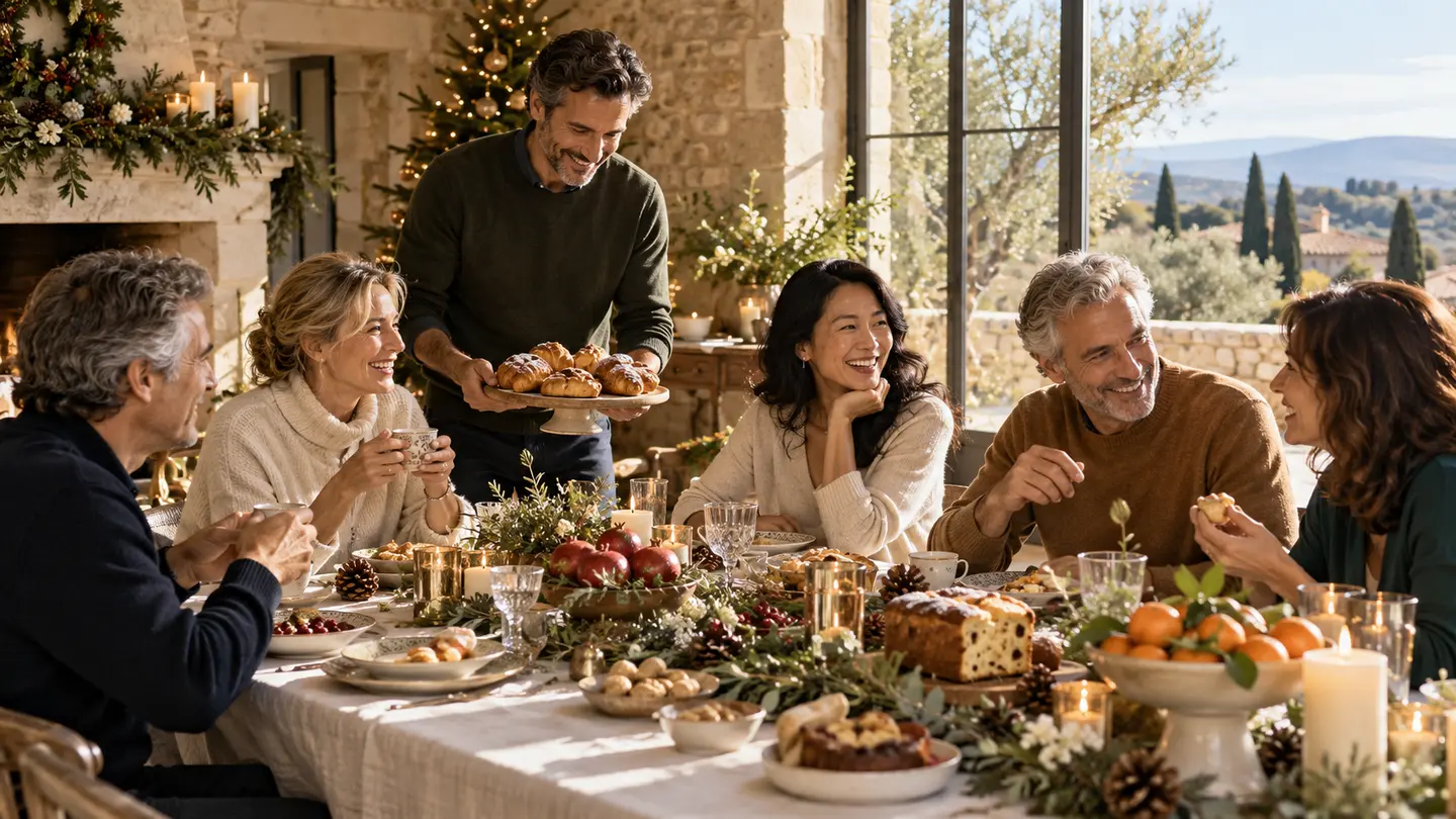 Editorial illustration for Christmas Brunch.